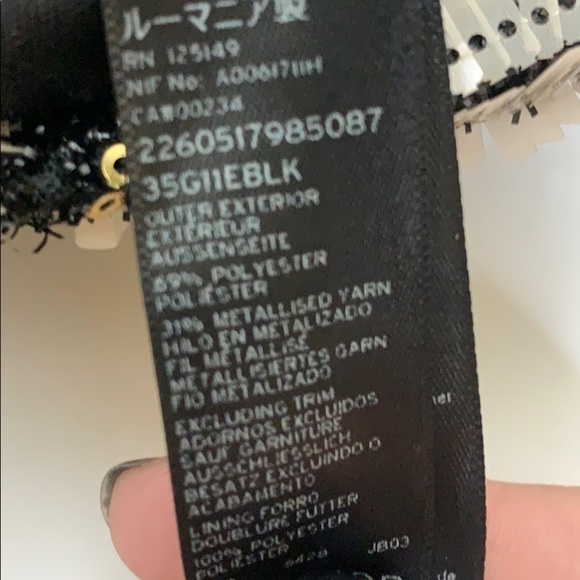 Topshop sequin and tinsel short sleeve dress size 4 - Picture 10 of 10